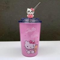 ราคา แก้ว การ์ตูนดิสนีย์ หมี Lotso น่ารัก แถมฟรีหลอดสแตนเลส เก็บความเย็น ดิสนีย์ 450ml (21404977442)