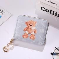 ราคา SS84 DNกระเป๋าสตางค์ใบสั้น มีซิปใบสำหรับใส่เหรียญ มีช่วงใส่บัตรงทั้งหมด4ช่อง วัดสุด หนังPU รุ่นใหม่ (20119486009)