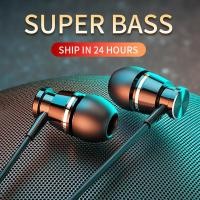 ราคา Langsdom Metal Bass Wired Headphone 3 5MM In ear Earphones with Microphone Hifi Earpiece Headset for Phone Xiaomi Samsung Huawei (4768190205)