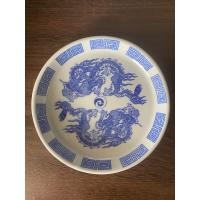 ราคา จานเซรามิค จานมังกรนำ้เงิน จานมังกรแดง จานขาว จานลายผักชี จานลายแปดเซียน (18036034745)