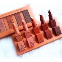 ราคา ซทลิป 3ce เซตลิป เซตลิปมินิ ลิปแมท ลิปสติก เซ็ตลิปนื้อแมทสวยงาม มาพร้อมแพคเกจใหม่ที่สวยหรูสุดๆ ขายยกเซท 5 แท่ง 5 สีสวย โทนนู้ดส้ม (15337815840)