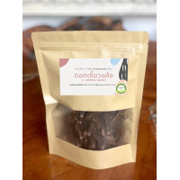 ราคา ดอกงิ้วตากแห้ง ดอกเงี้ยว ใช้สำหรับทำขนมจีนน้ำเงี้ยว แกงแค อาหารเหนือ organic ปลอดสารเคมี 100 (1391076996)