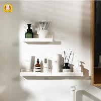 ราคา Super Bear Home ชั้นวางติดผนัง ชั้นวางของในห้องน้ำ ชั้นวางของ ชั้นวางของอเนกประสงค์ แบบติดผนัง ใช้สติกเกอร์กาว ในการติดผนัง สีขาว (21804420764)