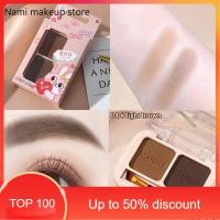 ราคา Nami makeup store 2 เฉดสีใน 1 เดียว แป้งเขียนคิ้วและแปรงปัดคิ้วสำหรับมืออาชีพ Brow Powder Nose Glitter ใช้งานง่าย กันน้ำ และถอดออกได้ เซตคิ้วอายแชโดว์เนื้อฝุ่น (21772911515)