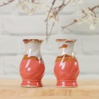 ราคา แพ็คคู่ 2 ชิ้น แจกันเซรามิคงานไทย แจกันสูงสามนิ้ว แจกันเล็ก แจกันทรงผอม แจกันหิ้งพระ แจกันเซรามิค แจกันดอกไม้ (21344622606)