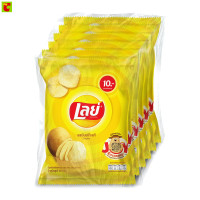 ราคา เลย์ มันฝรั่งทอดกรอบแผ่นเรียบ รสมันฝรั่งแท้ 25 ก แพ็ค 6 (21805467078)