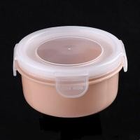 ราคา กล่องพลาสติกใส่อาหารทำจาก PP กล่องเก็บของตู้เย็นขนาดเล็กทรงกลมกล่องถังใส่ธัญพืชอาหารกลางวันชั้นวางเรียงสิ่งของ (19523691250)