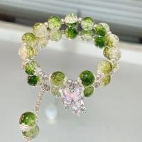 ราคา FINE TOO Lucky Crystal Beads Bracelet for Women Elegant Butterfly Moon Star Silver Bracelets Accessories Jewelry (21667787618)