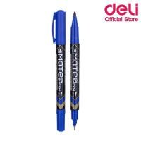 ราคา ปากกา Deli ปากกามากเกอร์ Marker Pen สำหรับเขียนซองพลาสติก เขียนแผ่นซีดี โมเดล แบบ 2 หัว 1ด้าม (12197641987)