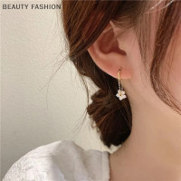 ราคา BEAUTY FASHION ต่างหูห่วงพลอยเทียมรูปดอกไม้สวยสง่าสไตล์เกาหลีสำหรับผู้หญิงและเด็กผู้หญิงต่างหูห่วงโซ่โลหะของขวัญเครื่องประดับประจำวัน (21385909248)