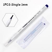 ราคา 1Pcs Surgical Skin Marker Eyebrow Marker Pen Tattoo Skin Marker Pen With Measuring Ruler Microblading Positioning Tool (20682527817)