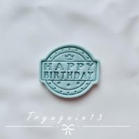 ราคา HBD ป้ายน้ำตาล ตกแต่งหน้าเค้ก ตกแต่งคัพเค้ก น้ำตาลกินได้ (20159534796)