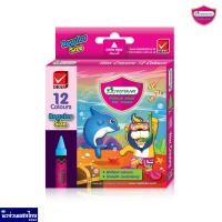 ราคา MASTERART สีเทียน กลาง จัมโบ้ มาสเตอร์อาร์ต 8สี 12สี WAX CRAYONS (16587841403)