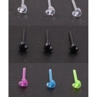 ราคา ต่างหูก้านพลาสติกหัวหมุด ก้านห่วงพลาสติก (19467270863)