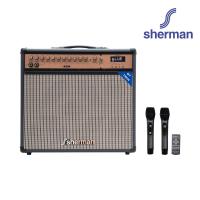 ราคา Sherman Portable Speaker ลำโพงบลูทูธพกพาพร้อมไมค์ รุ่น APS-105