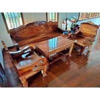 ราคา โซฟาไม้ชุดรับแขกครบชุดทำจากไม้เนื้อแข็ง (21147103419)