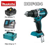 ราคา Boutique 100 Original Makita DDF484 สว่านไฟฟ้าไร้สาย ไขควงไร้สาย ไขควงไร้แปรงถ่าน มาพร้อมกับแบตเตอรี่ลิเธียม 18V สองก้อน เครื่องมือไฟฟ้า รับประกัน 3 ปี เก็บเงินปลายทาง (21573979541)