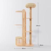 ราคา F G คอนโดแมว Cat Tree คอนโดไม้แมว ไม้แท้ 190cm สามารถเลือกสไตล์ได้ ของเล่นแมว ขนาดใหญ่ (21733286247)