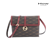 ราคา How กระเป๋าสะพาย Cross Body รุ่น HHH0302 สีแดงมารูน (21569358144)