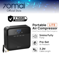 ราคา 70mai Portable Air Compressor Lite Tyre Air Pump Tire Small Compact Quiet LED Screen (21640334993)