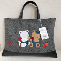 ราคา New winter female bag small Japanese embroidery bear leisure bag Lovely cloth hand carry joker 566253 (17987658392)