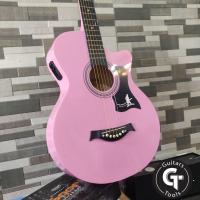 ราคา กีตาร์โปร่ง กีตาร์โปร่งไฟฟ้า เสียงดี ราคาถูก MC 38 งานเคลือบเงา จับง่าย (21279040607)