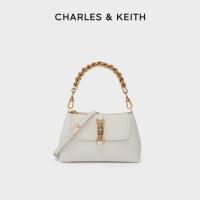 ราคา CHARLES and KEITH CK2 50781562 กระเป๋าสะพายไหล่ข้างหนึ่งพร้อมกระดุมม้า (21728415542)