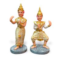 ราคา ตุ๊กตานางรำ นางรำชายหญิง นางรำ นางรำแก้บน ตั้งศาล งานเกรดพรีเมียม เนื้อเรซิ่นเกรดพรีเมียม หน้าพระนางสวยงาม (17543404795)