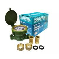 ราคา Sanwa มิเตอร์น้ำ มาตรวัดน้ำ 1 2 SV15 ครบชุด มาตรน้ำ มาตรวัดน้ำ SANWA มิเตอร์น้ำ ขนาด 4 หุน ทองเหลืองแท้ 100 (21784178804)