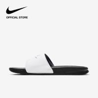 ราคา Nike Mens Benassi Slides White ไนกี้ รองเท้าแตะผู้ชายแบบสวม เบนาสซี สีขาว (6254202241)