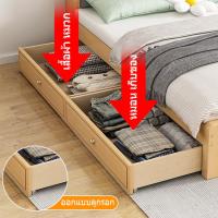 ราคา เตียงนอน5ฟุด เตียง6ฟุต เตียงไม้ เตียงไม้สนไม้แท้ เตียง6ฟุต เตียงนอน ทันสมัย ทนนาน เตียง5ฟุต เตียงนอน รับน้ำหนักได้600kg (21717019782)