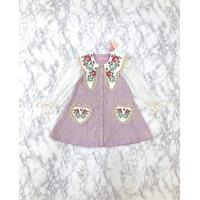 ราคา Chor Muang Dress เดรสสั้นสีม่วง งานปักลายดอกไม้ แขนยาวผ้าฉะลุสีขาว ปลายแขนเชือกรูดผูกโบว์ ติดกระดุมหน้า แต่งหัวใจสองข้าง (21744450349)