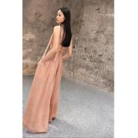 ราคา Alisa Sonya กางเกงขากว้างผ้าชีฟองแสงแฟนซีกางเกงลำลองขายาวสไตล์เกาหลีเอวสูงขายาว (19953568536)