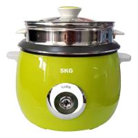 ราคา หม้อหุงข้าวขนาด 1 5 ลิตร มีซึ้งนึ่งสแตนเลส ของ SKG รุ่น SK 515 (9971584667)