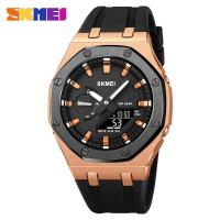 ราคา 312SKMEI Brand Top Luxury Men Fashion Sport Watch Waterproof Men Silicone Strap Digital Electronics Watch (21528872426)