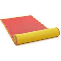 ราคา เสื่อวัด เหลืองแดง ขนาด 90ซมX10ม (1968536568)