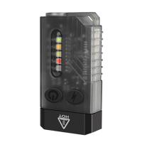 ราคา V10 ไฟฉาย EDC ขนาดเล็ก USB กันน้ํา Buzzer 1000LM UV ไฟฉาย แสงสีแดง SOS (20071422597)