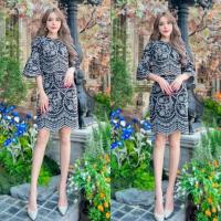 ราคา ป้าย Love ladu เซท 2 ชิ้นเสื้อกับกระโปรงงานปักฉลุทั้งชุด ผ้าเนี้อดีมากๆ (20529977446)