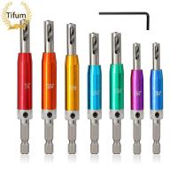 ราคา Tifum 7Pcs Self Centering Drill Bit Set Center Drill Bit Set With Hex Wrench 2 Side Holes Automatic Positioning Center Drill Sleeve Woodworking Drill Bit Kit Set (21618962601)
