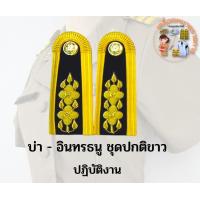 ราคา บ่าชุดขาว อินทรธนูชุดปกติขาว ระดับปฎิบัติงาน ปฎิบัติการ ชำนาญงาน (17764572657)