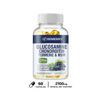 ราคา Glucosamine Chondroitin MSM ขมิ้น Boswellia อาหารเสริมบำรุงสุขภาพข้อ 30 60 120 (21759323819)