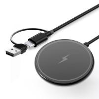 ราคา เครื่องชาร์จแม่เหล็กไร้สาย iPhone 15W 2in1 พอร์ต PD USB A แม่เหล็กที่แข็งแกร่ง พอร์ต PD เท่านั้น แม่เหล็กที่แข็งแกร่งทำให้ iPhone ปลอดภัย 15 14 13 12 (21733594506)
