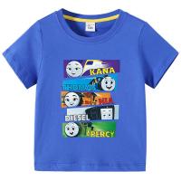 ราคา เสื้อยืด2024เด็กผู้ชายเสื้อยืดผ้าคอตตอนเด็กทารกเด็กผู้ชายพิมพ์ลายการ์ตูนรถไฟโธมัส (21324894669)