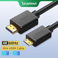 ราคา Seamwi Mini HDMI to HDMI Cable Male to Male 1080P HD 4K 60Hz HDMI Cable HDMI Adapter Cable for Phone Tablet HDTV Camera (21520394550)