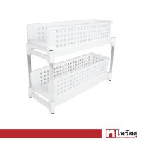 ราคา ชั้นวางของพลาสติกอเนกประสงค์แบบลิ้นชัก 2 ชั้น KASSA HOME รุ่น H 0011 2A ขนาด 14 x 45 5 x 37 ซม (21418490514)