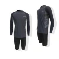 ราคา 91015 TBL ชุดว่ายน้ำผู้ชาย เซต 2 ชิ้น เสื้อแขนยาวกางเกงขาสั้น (17328759997)