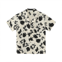 ราคา Suikone เสื้อเชิ้ตแขนสั้นพิมพ์ลายวินเทจสำหรับผู้ชายเสื้อฮาวายคอลูกเสื้อเชิ้ตลำลอง (21489990154)