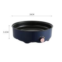 ราคา กระทะปิ้งย่าง กระทะไฟฟ้า เตาหมู หม้อไฟฟ้ากระทะไฟฟ้า 22CM 26CM กระทะไฟฟ้าอเนกประสงค์ กระทะบาร์บีคิว ไม่ติดกระทะ ทำความสะอาดง่าย 159 (17218152122)