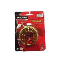 ราคา OSAKI 420 สเตอร์ ทองเจาะ รุ่น W125 W125i W110i W100S UBOX Msx เบอร์ 28 30 32 33 34 ฟัน (21779395988)