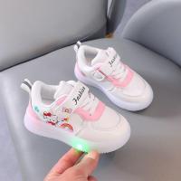 ราคา Suge Sanrio Hello kitty รองเท้าผ้าใบลําลอง มีไฟ LED กันลื่น เหมาะกับการเล่นกีฬา แฟชั่นฤดูใบไม้ผลิ และฤดูร้อน สําหรับเด็กผู้หญิง (20347068480)